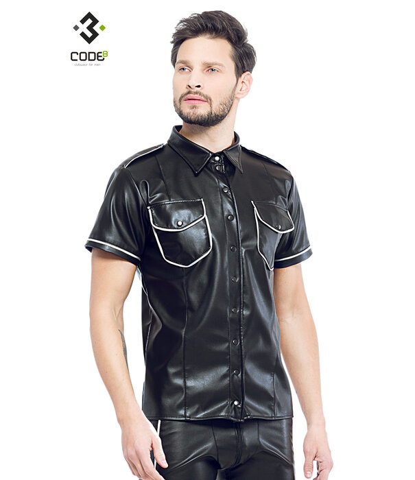 * Code8 by XXX COLLECTION Shirt van hoge kwaliteit PU-Leer