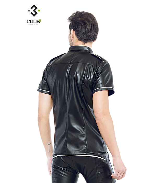 * Code8 by XXX COLLECTION Shirt van hoge kwaliteit PU-Leer
