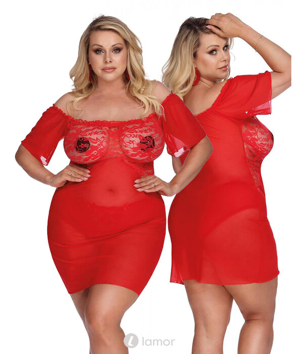 * ANAIS APPAREL Sexy Rode Chemise van Anais  Apparel