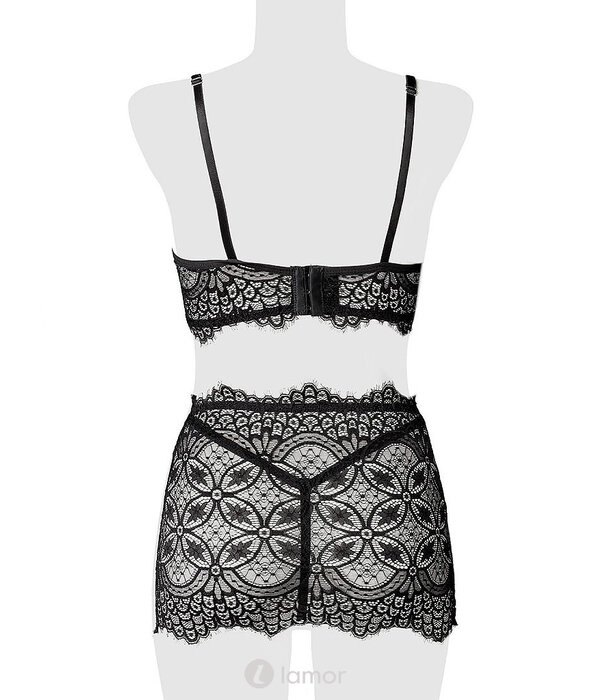 * GREY VELVET 3-delige erotische lingerie set van Grey Velvet