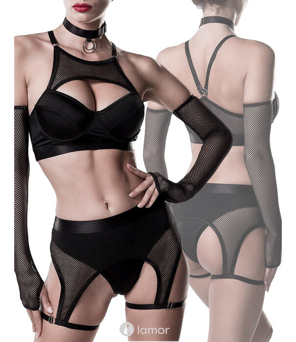 * GREY VELVET 5-delige erotische lingerie set van Grey Velvet