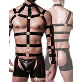 4-delige Heren harnas set -GVH20050 van het merk GreyVelvet