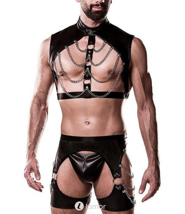 * GREY VELVET 3-delige lederlook Heren set -GVH20051 van het merk GreyVelvet