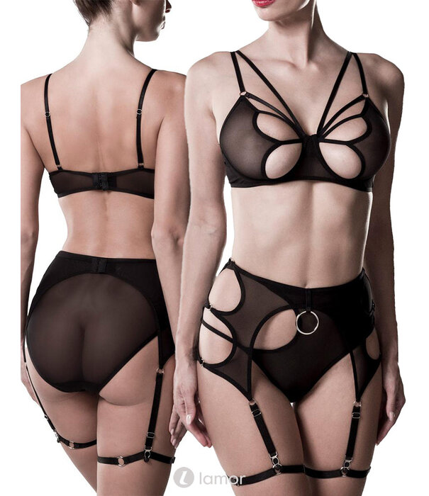 * GREY VELVET 2-delig jarretel beha set van Grey Velvet