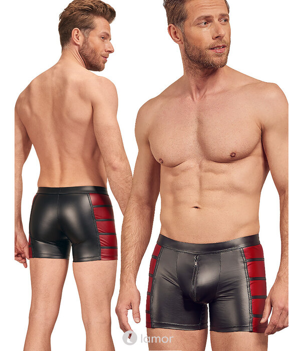 * NEK Tweekleurige mattlook Heren short met hoge taille van  N E K