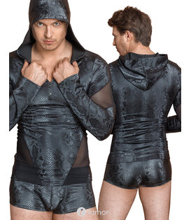 Capuchon shirt in Slangenleerlook, NK1567