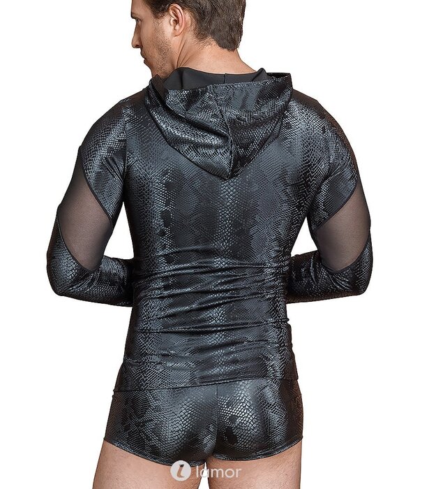 * NEK Capuchon shirt in Slangenleerlook, NK1567 merk N E K