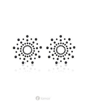 Zwarte strass tepelplakkers ,BL273580