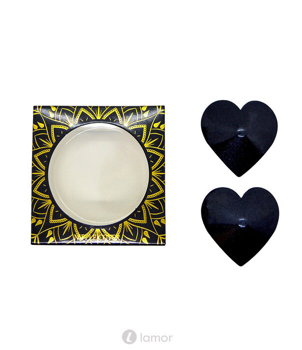 * BE LILY Zwarte hartvormige tepelplakkers van Be Lily