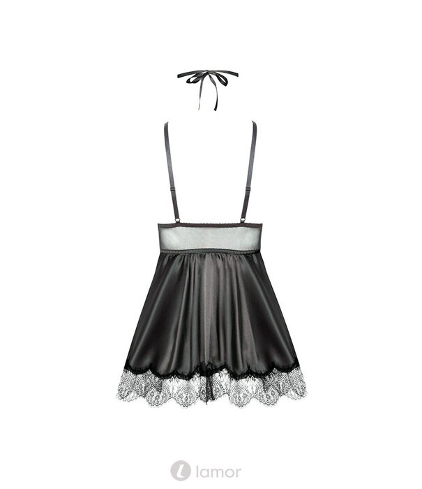 * BEAUTYNIGHT Sexy babydoll van Satijn look met hoogwaardig kant.