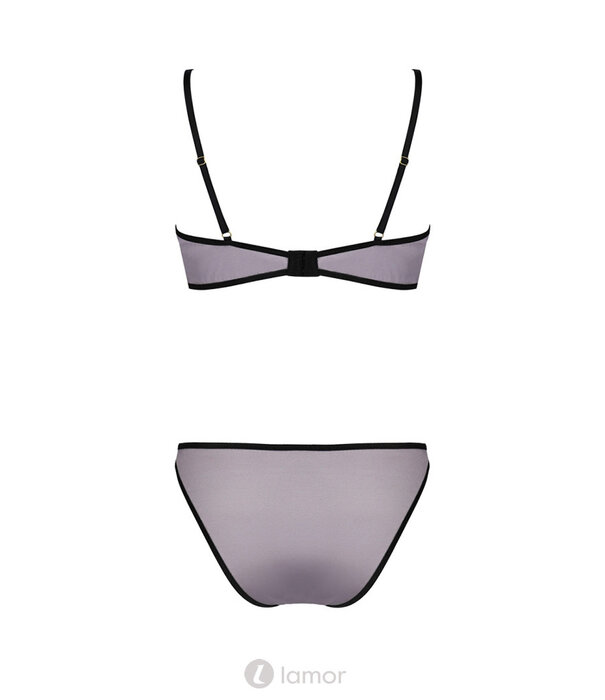 * CASMIR Megumi  Body in zwart en violet van Casmir