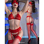 Sexy rode lingerieset CR4467-R van Chilirose