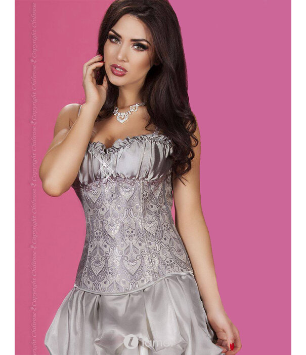 * CHILIROSE Prachtig brokaat Korset met zijrits van het merk Chilirose