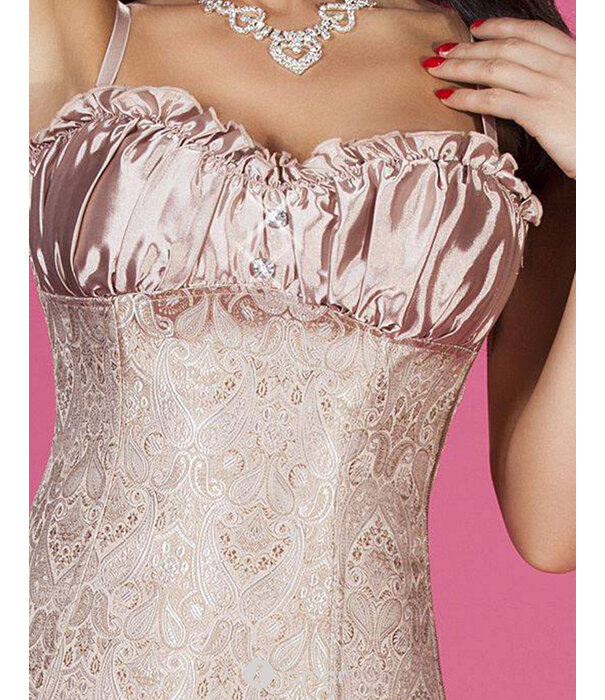 * CHILIROSE Prachtig brokaat Korset met zijrits van het merk Chilirose