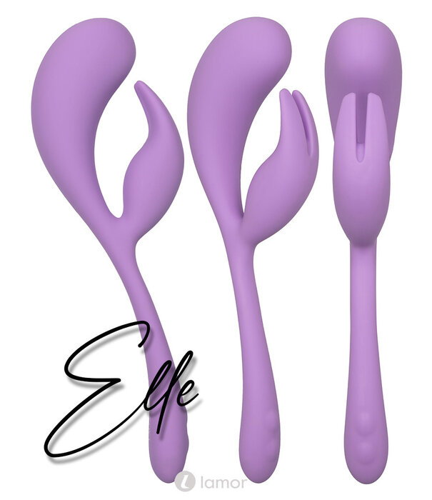 * CALEXOTICS Rabbit Vibrator Elle - Dual Flicker by CalExotics