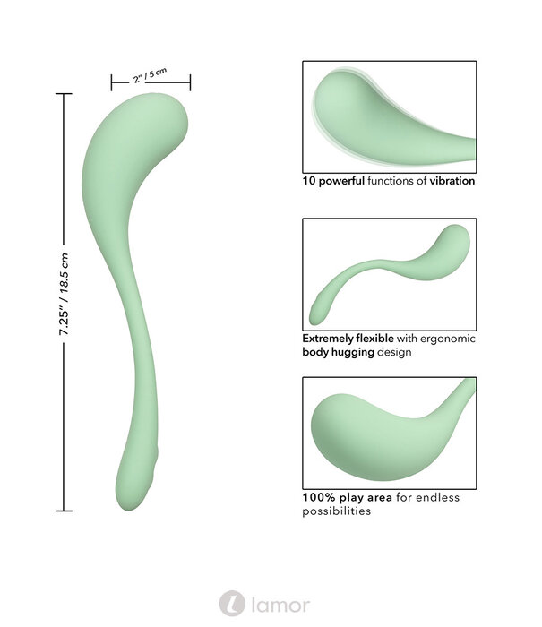 * CALEXOTICS Vibrator Elle - Liquid Silicone Wand by CalExotics