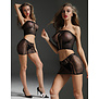 Sexy zwarte nettop met rok CL6849 van het merk Cindylove