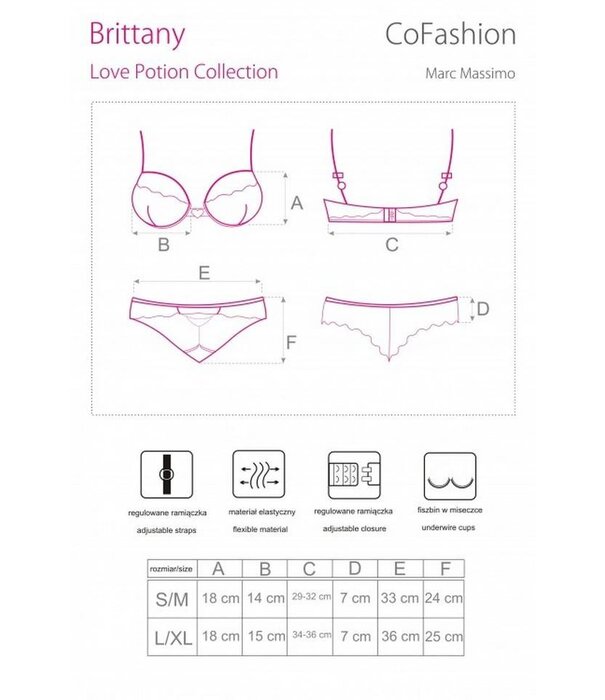 * COFASHION Zwarte lingerie setje Brittany van Cofashion