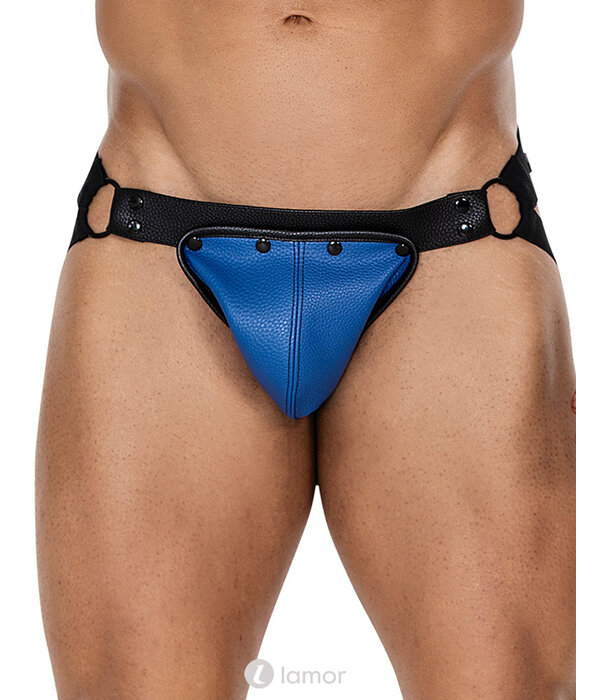 * CUT4MEN  Blauw/zwarte Jockstrap van het merk Cut4Men
