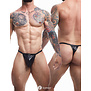 Zwarte wetlook Boost String van het merk Cut4Men