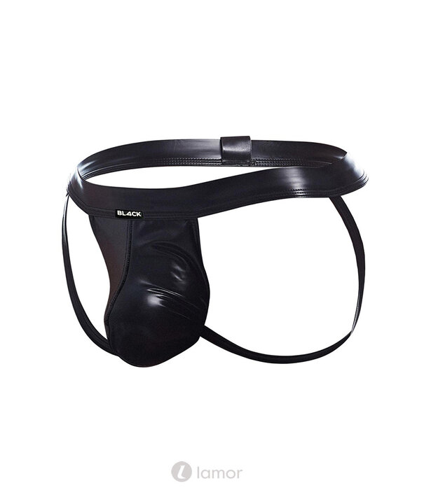 * CUT4MEN Zwarte wetlook Jockstrap van het merk Cut4Men