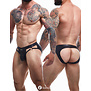 Zwarte wetlook Jockstrap van het merk Cut4Men