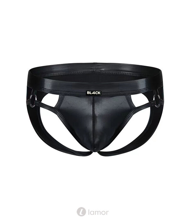 * CUT4MEN Zwarte wetlook Jockstrap van het merk Cut4Men