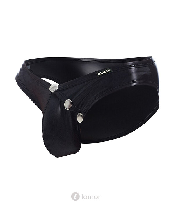 * CUT4MEN Zwarte Wetlook Slip van het merk Cut4Men