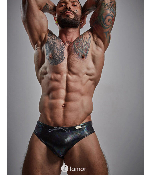 * CUT4MEN Zwarte Zwembroek  van het merk Cut4Men