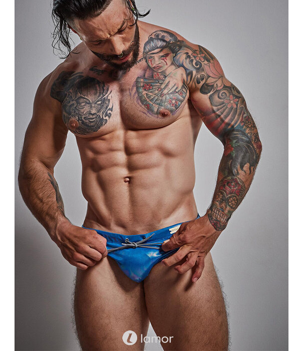 * CUT4MEN Blauwe Zwembroek  van het merk Cut4Men