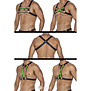 4-way Zwart/Groen harnas06 van het merk Cut4Men
