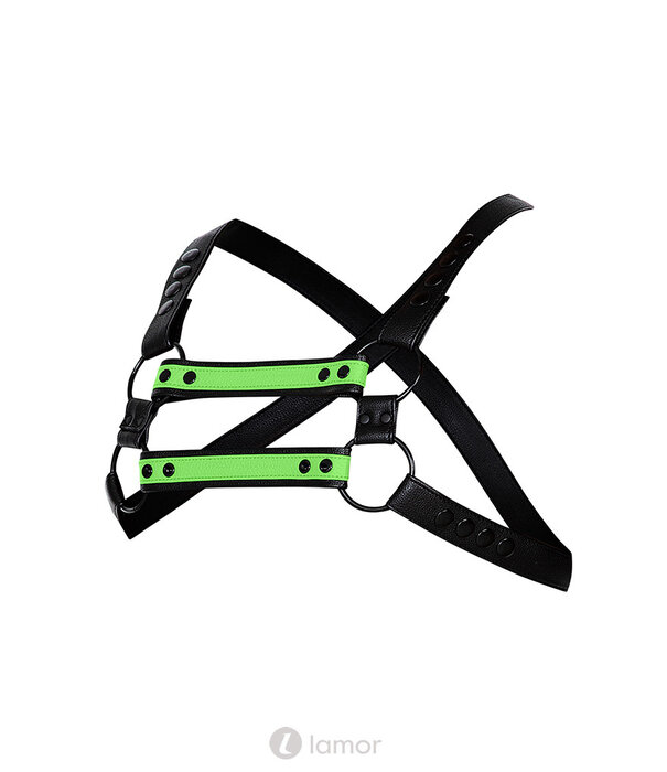 * CUT4MEN 4-way Zwart/Groen harnas06  van het merk Cut4Men
