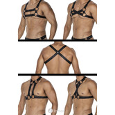 4-way Zwart harnas06  van het merk Cut4Men