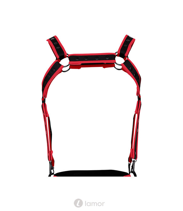 * CUT4MEN Zwart/Rood borstharnas05  van het merk Cut4Men