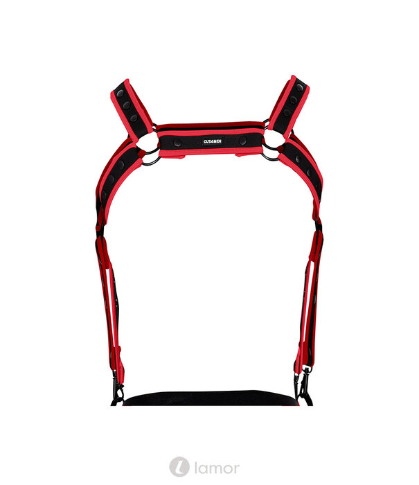 * CUT4MEN Zwart/Rood borstharnas05  van het merk Cut4Men