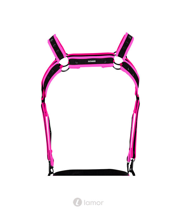 * CUT4MEN Zwart/Roze borstharnas05  van het merk Cut4Men