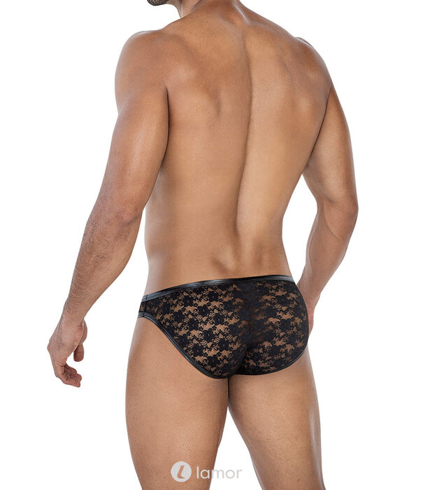 * CUT4MEN Zwarte kanten Bikini Slip van het merk Cut4Men