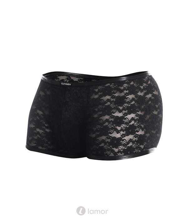 * CUT4MEN Zwarte kanten Boxer van het merk Cut4Men