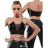 Sexy glanzende lak top van het merk Demoniq