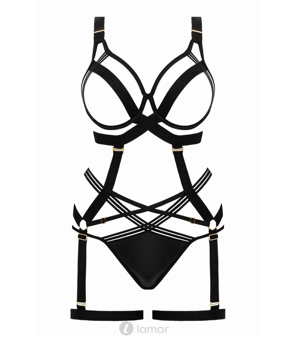 * Kim x Christine Zwarte Harnas body, Body set Partition van Kim x Christine