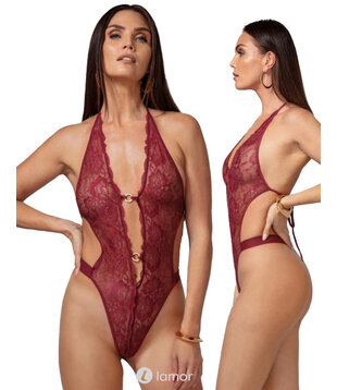 Bordeaux rode open kruis Body, Basic Instinct