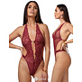 Bordeaux rode open kruis Body, Basic Instinct van Kim x Christine
