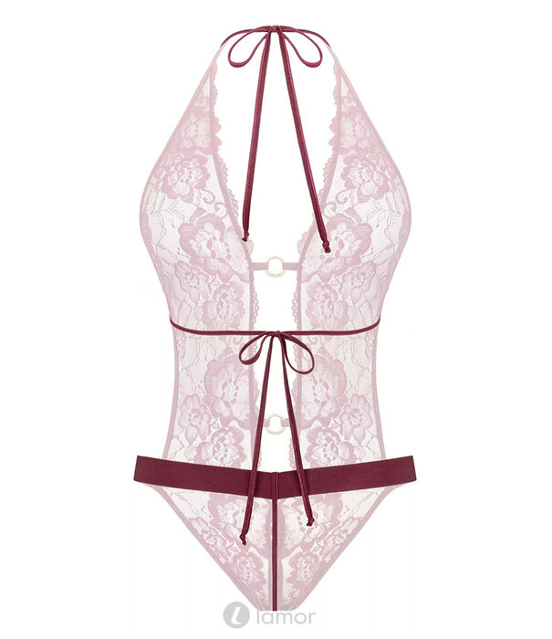 * Kim x Christine Bordeaux rode open kruis Body, Basic Instinct  van Kim x Christine