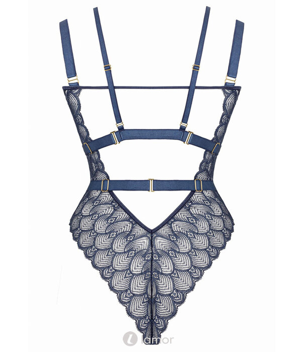 * Kim x Christine Blauwe kanten Body, Sweetest Taboo van Kim x Christine