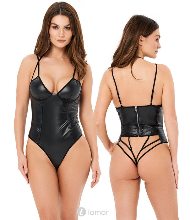 Verleidelijke lederlook body Blackelia van het merk Kotek