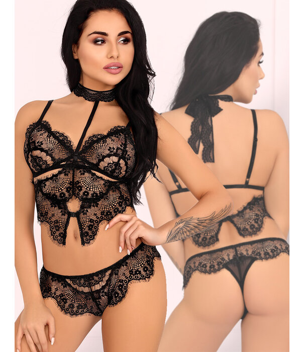 * LIVCO CORSETTI Verleidelijke zwarte lingerie set, Mayenan