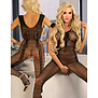 Verleidelijke zwarte bodystocking Amadem van Livco Corsetti