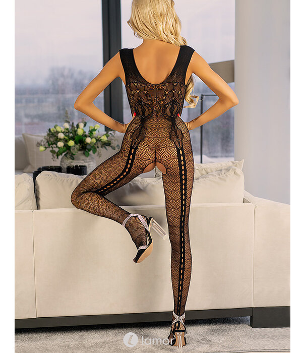 * LIVCO CORSETTI Verleidelijke zwarte bodystocking  Amadem van Livco Corsetti