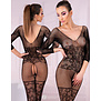 Zwarte net bodystocking Celdon van Livco Corsetti