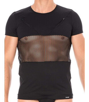 Heren Shirt in combinatie met  mesh